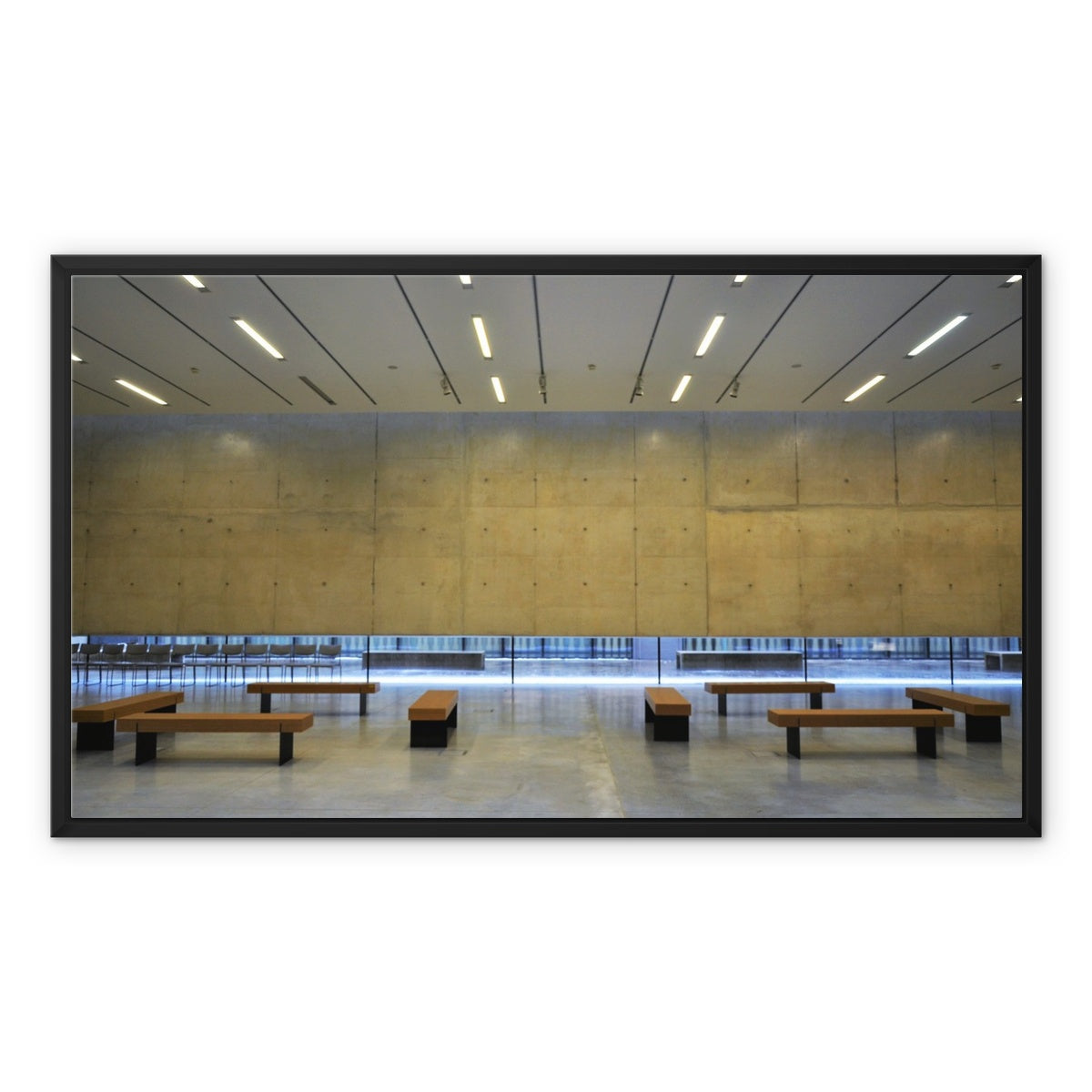 Architecture: Floating Structure (Warm) Framed Canvas
