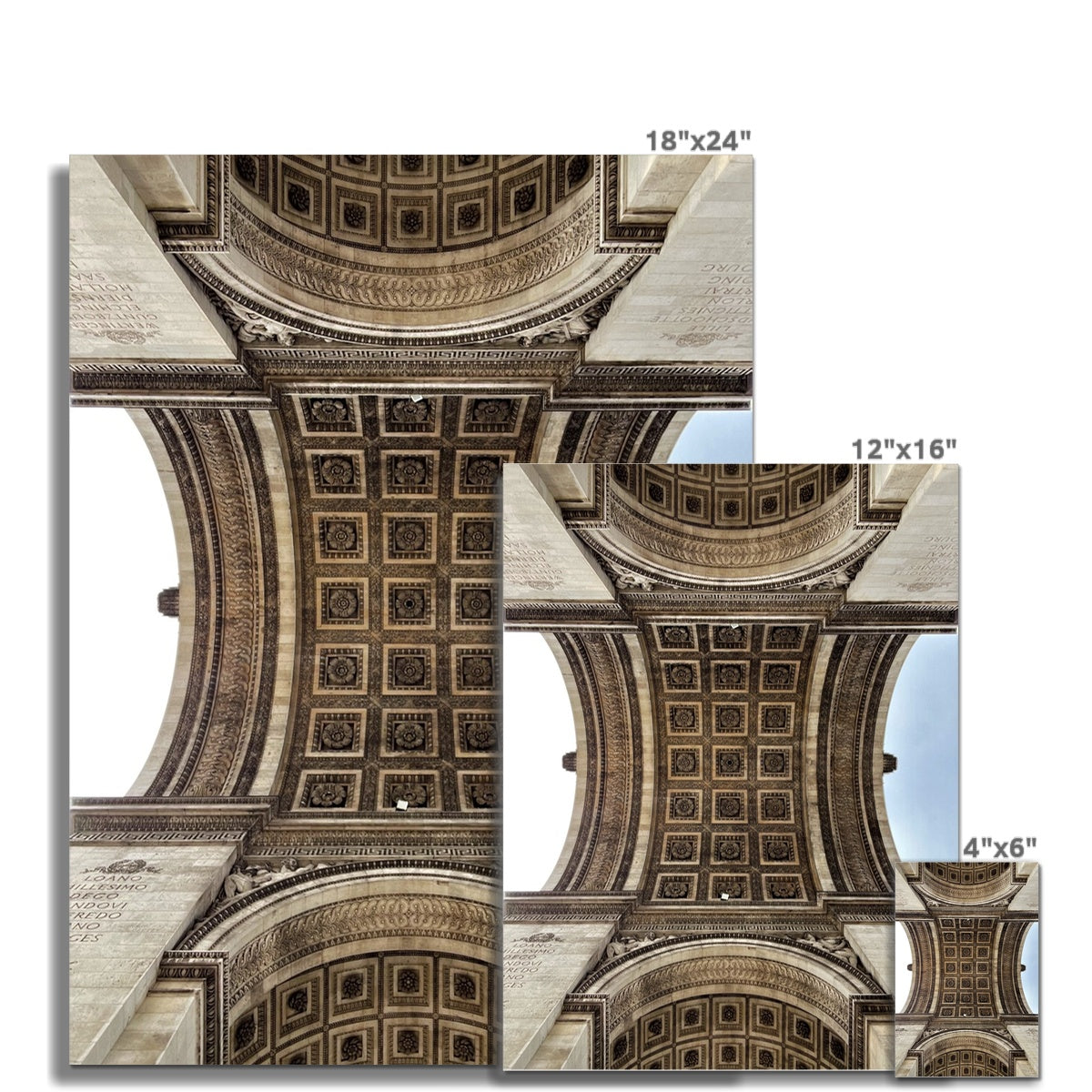 Architecture: Arc du Triomphe, Paris, France Hahnemühle German Etching Print