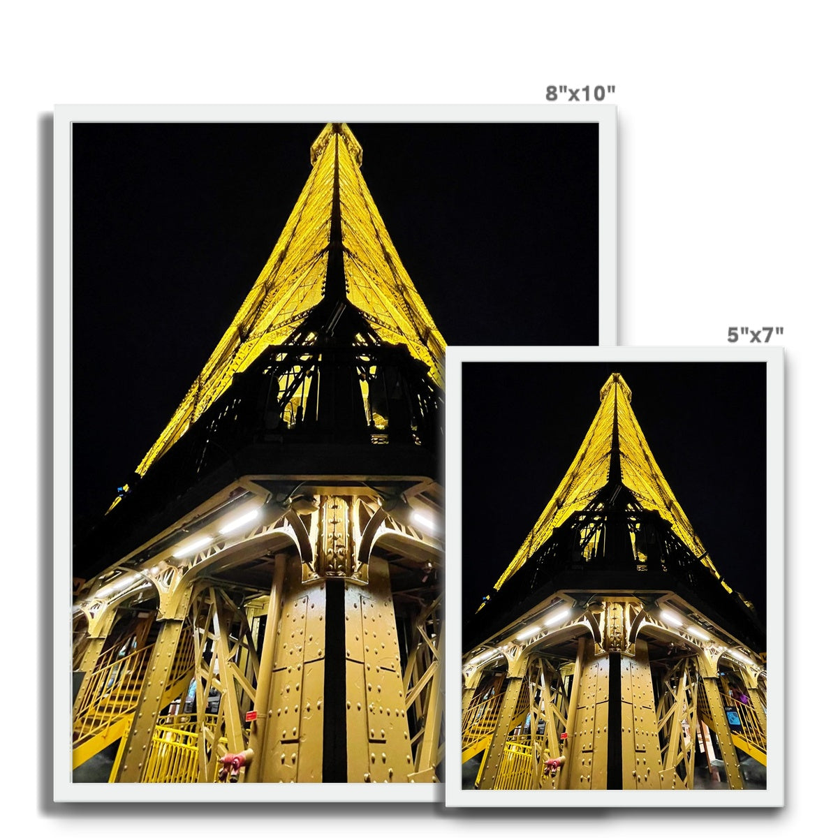 Architecture: Eiffel Tower, Paris, France Framed Photo Tile