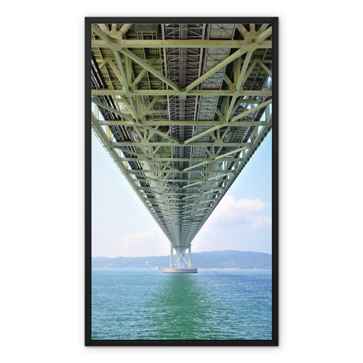 Engineering: Bridge Perspective Framed Canvas