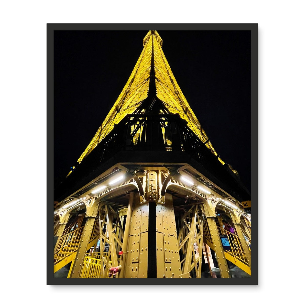Architecture: Eiffel Tower, Paris, France Framed Photo Tile