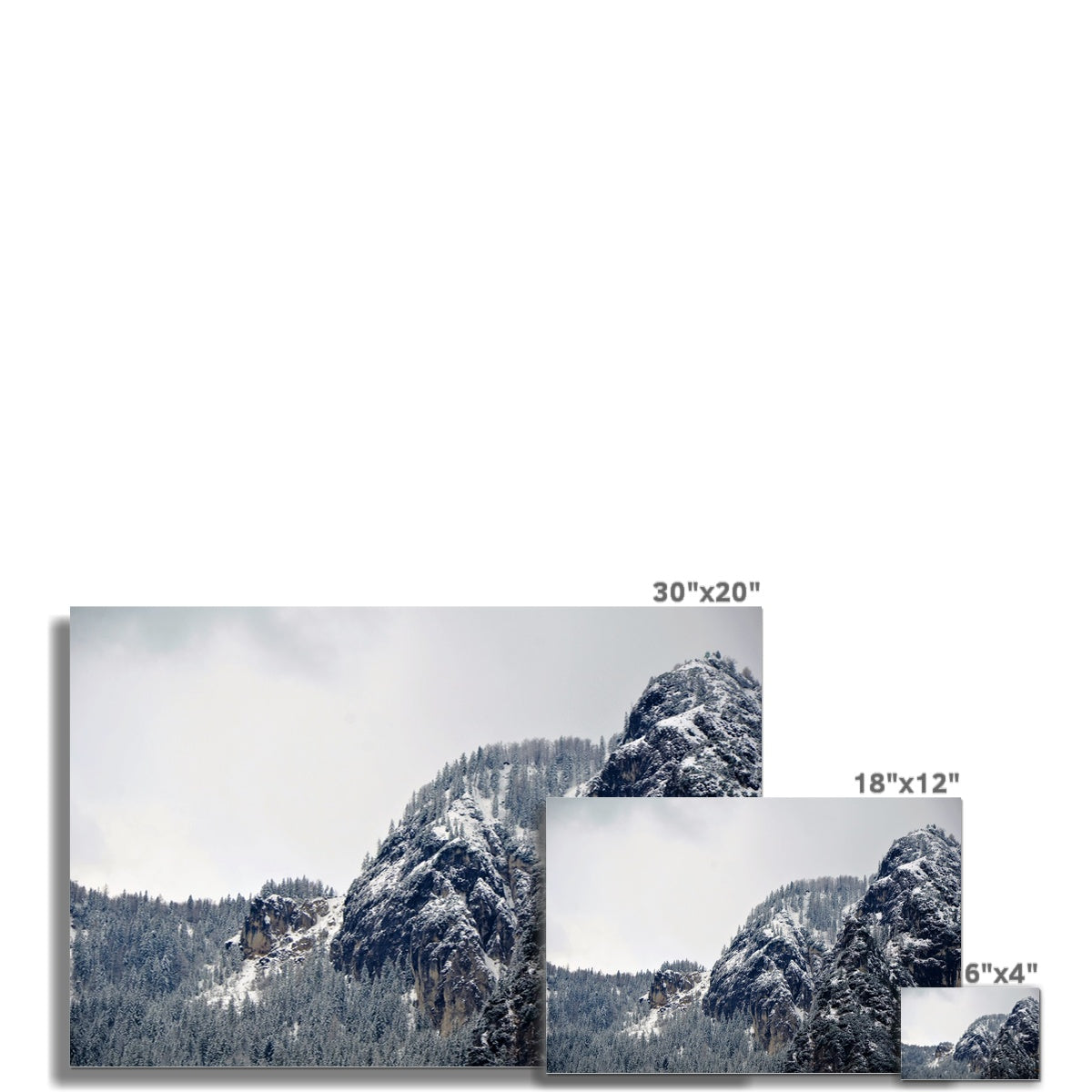 Mountain Landscape: Alps, Italy Hahnemühle German Etching Print