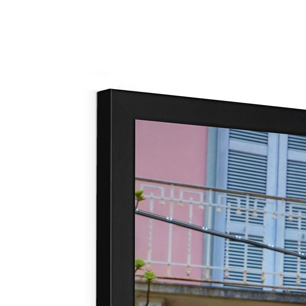 Streets: Como, Italy Framed Print