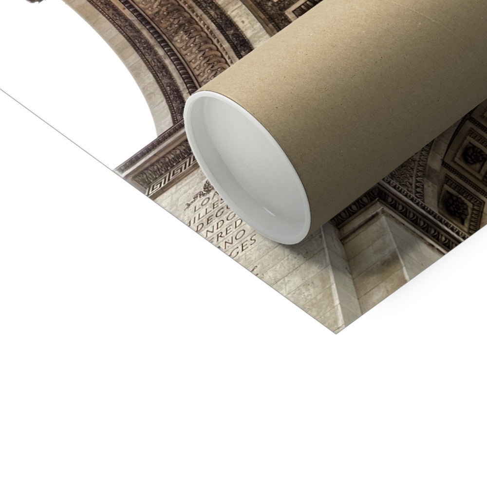 Architecture: Arc du Triomphe, Paris, France Hahnemühle German Etching Print