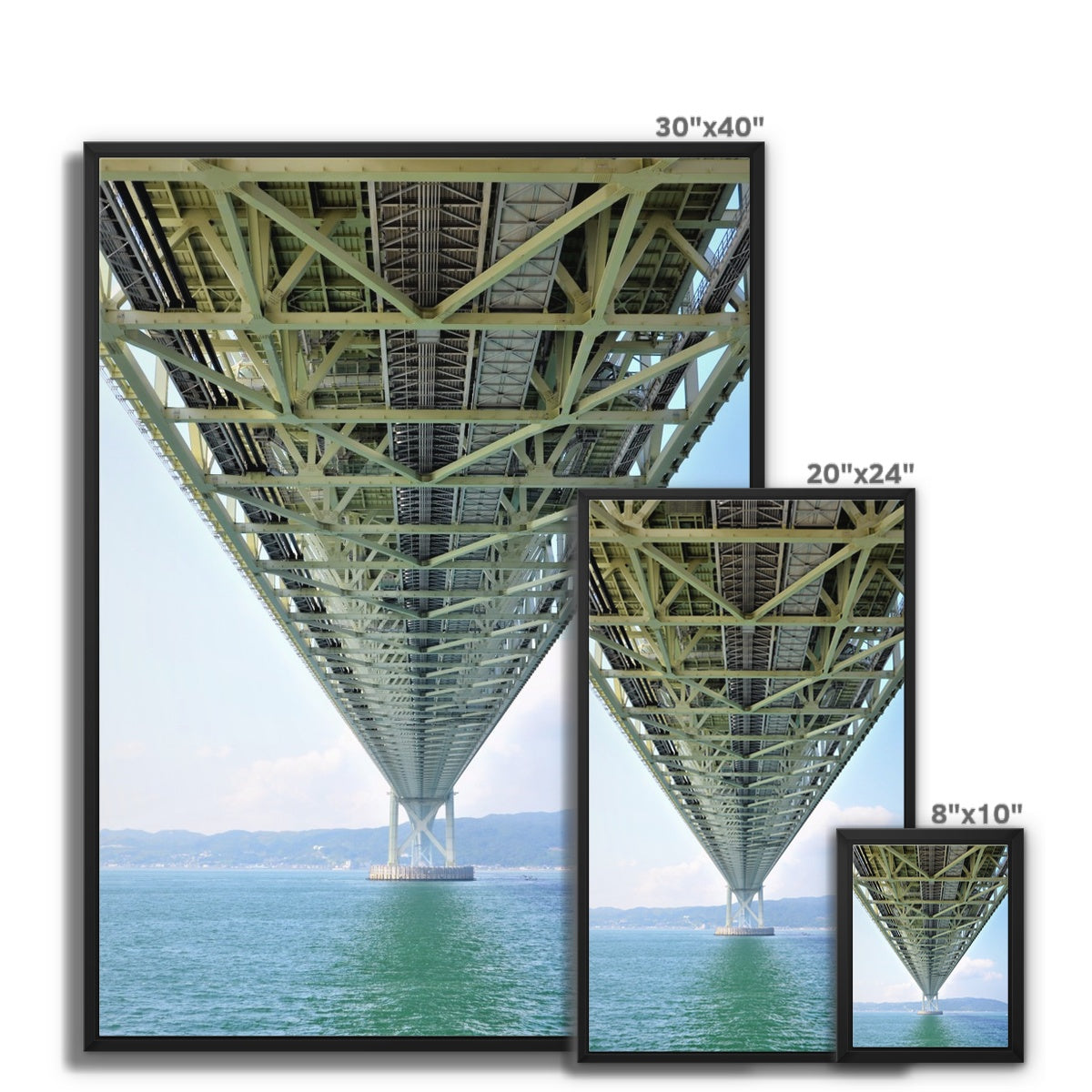 Engineering: Bridge Perspective Framed Canvas