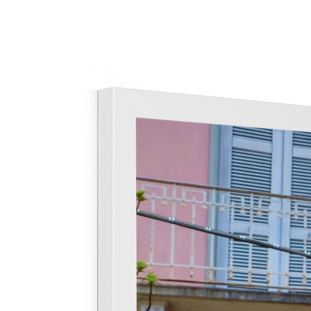 Streets: Como, Italy Framed Print