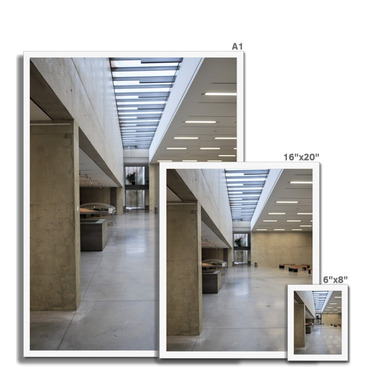 Architecture: Linear Space Framed Print