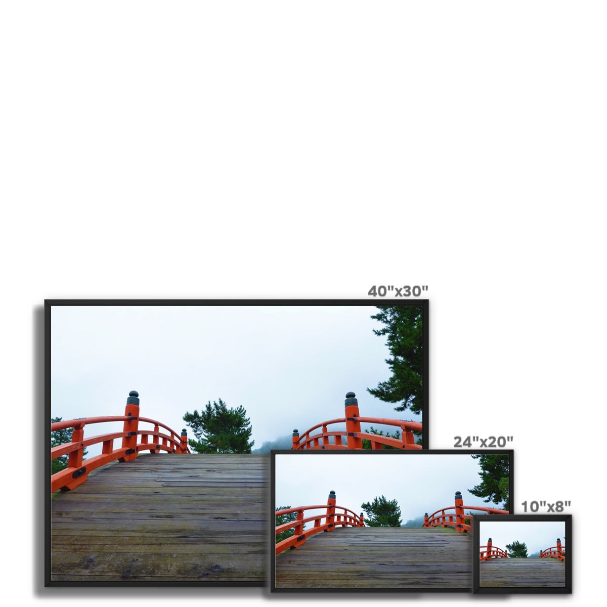 Symmetry: Bridge Framed Canvas