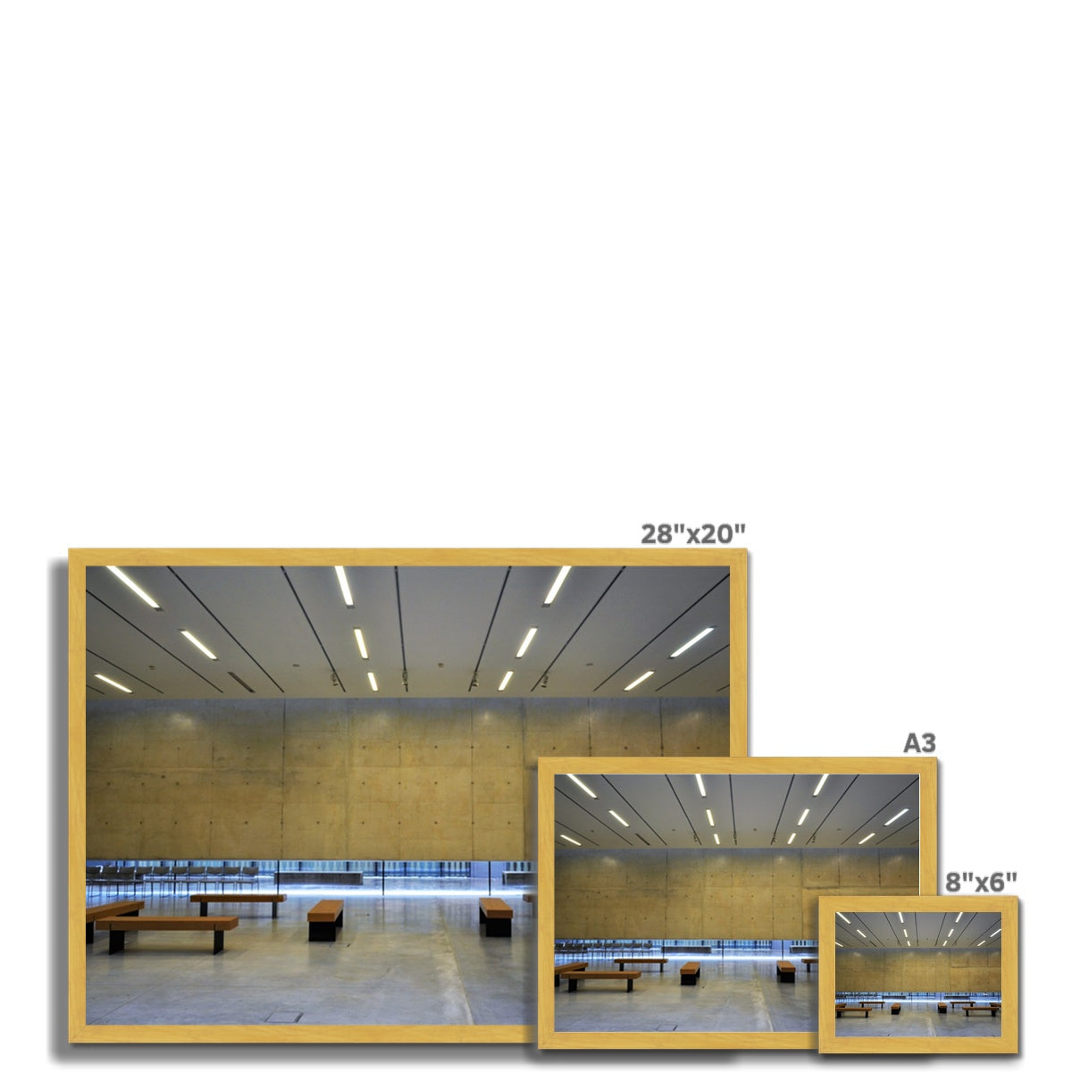 Architecture: Floating Structure (Warm) Antique Framed Print