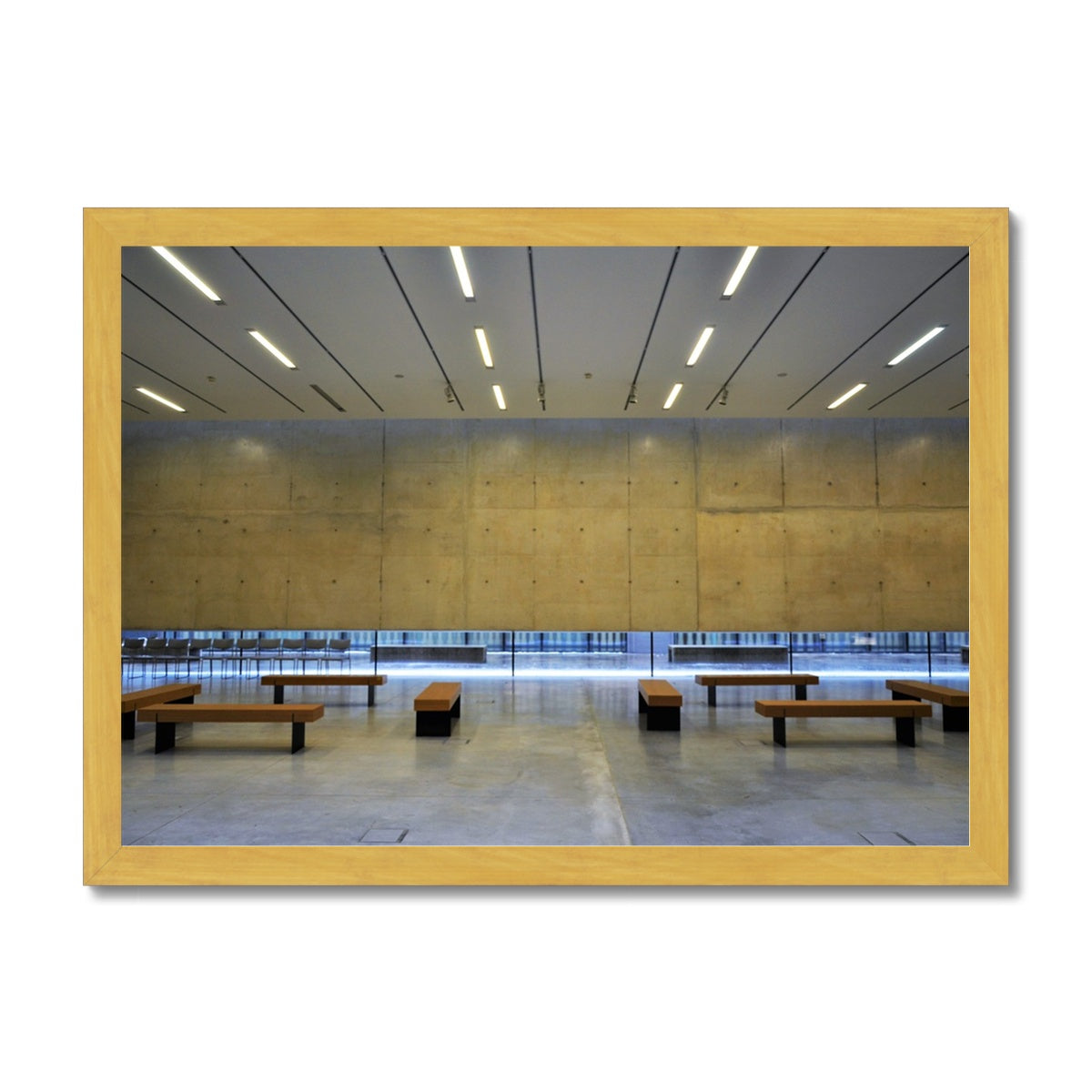 Architecture: Floating Structure (Warm) Antique Framed Print