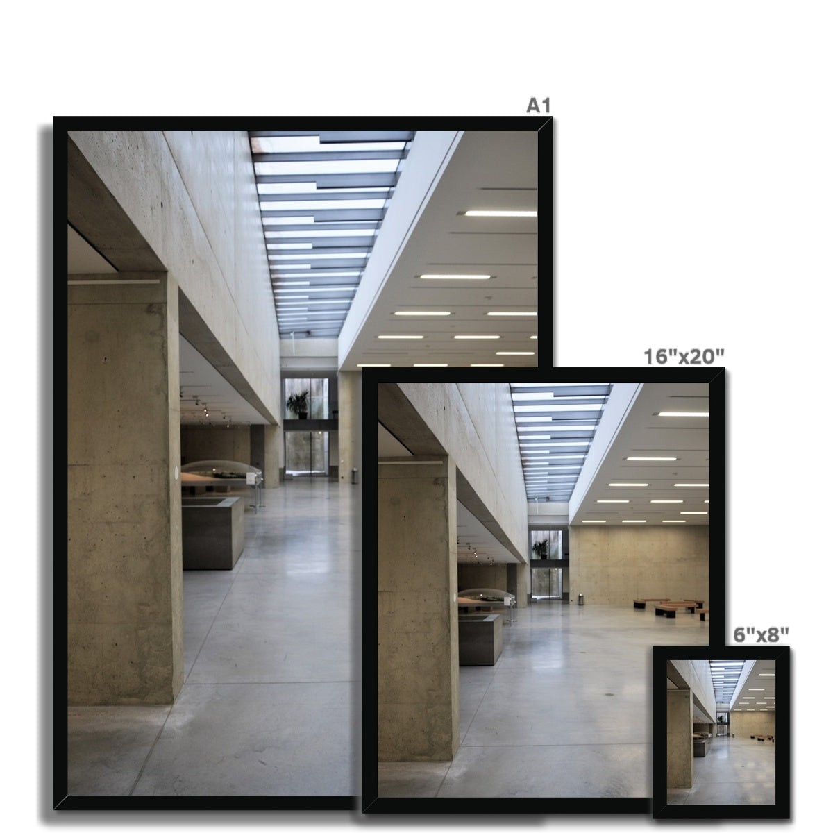 Architecture: Linear Space Framed Print