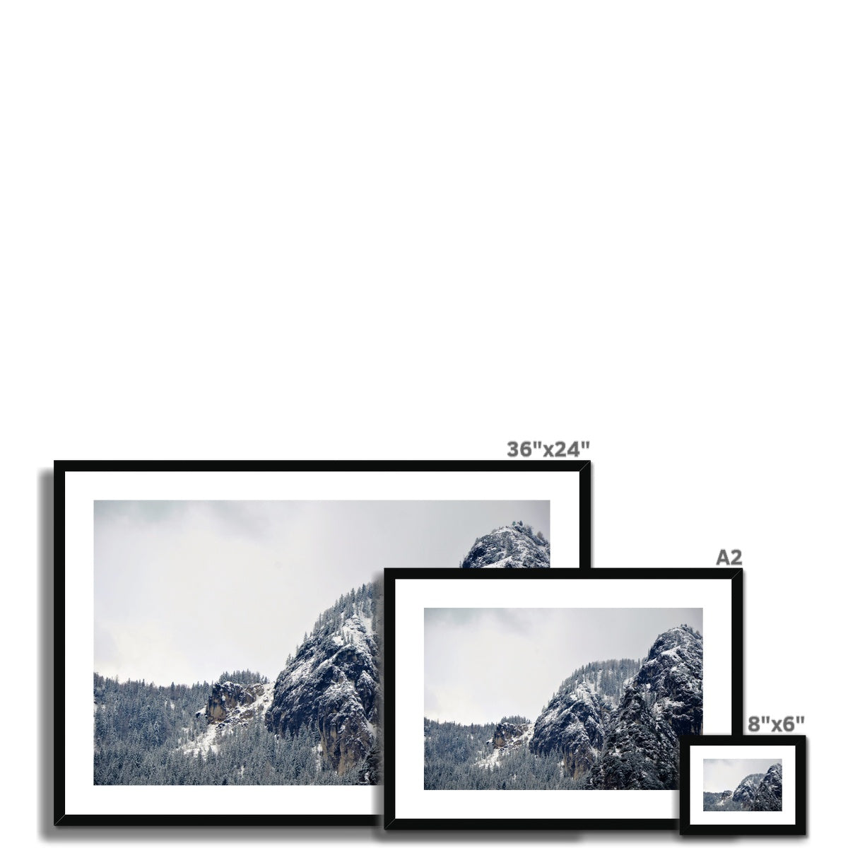 Mountain Landscape: Alps, Italy Framed & Mounted Print