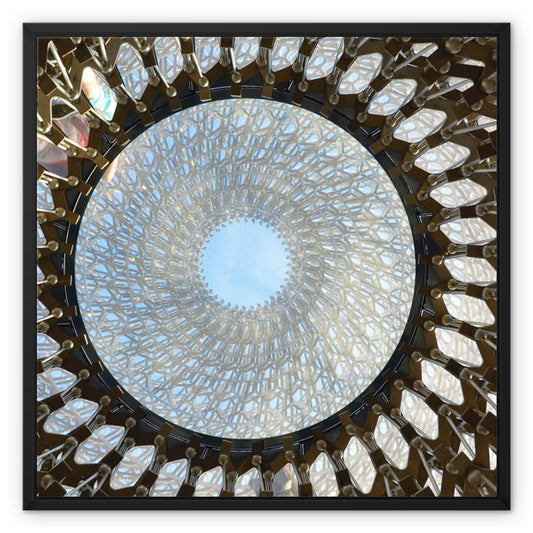 Abstract Photo: Sphere Framed Canvas