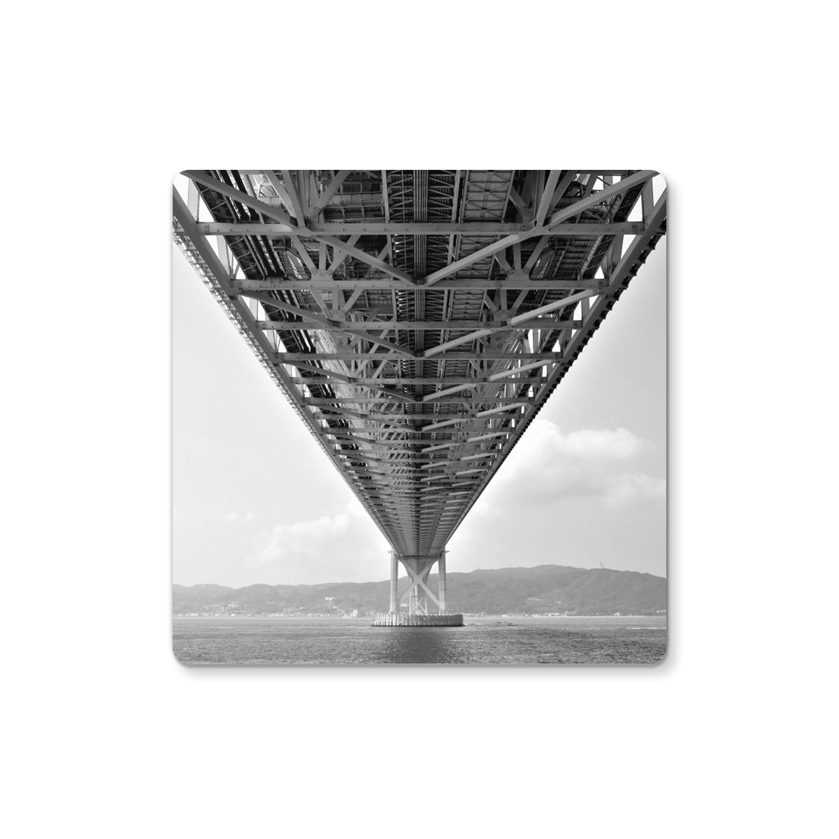 Engineering: Bridge Perspective, B&W Coaster