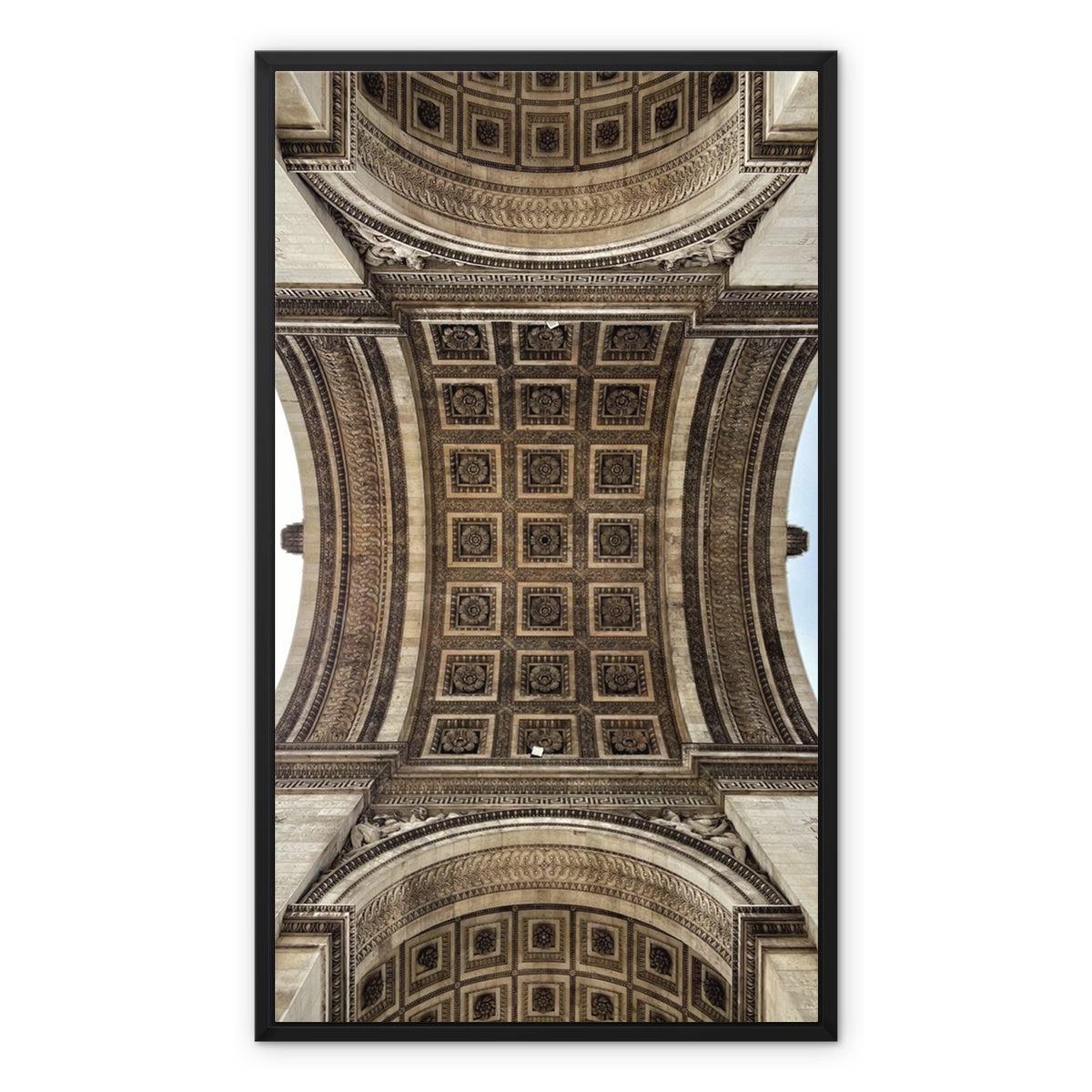 Architecture: Arc du Triomphe, Paris, France Framed Canvas