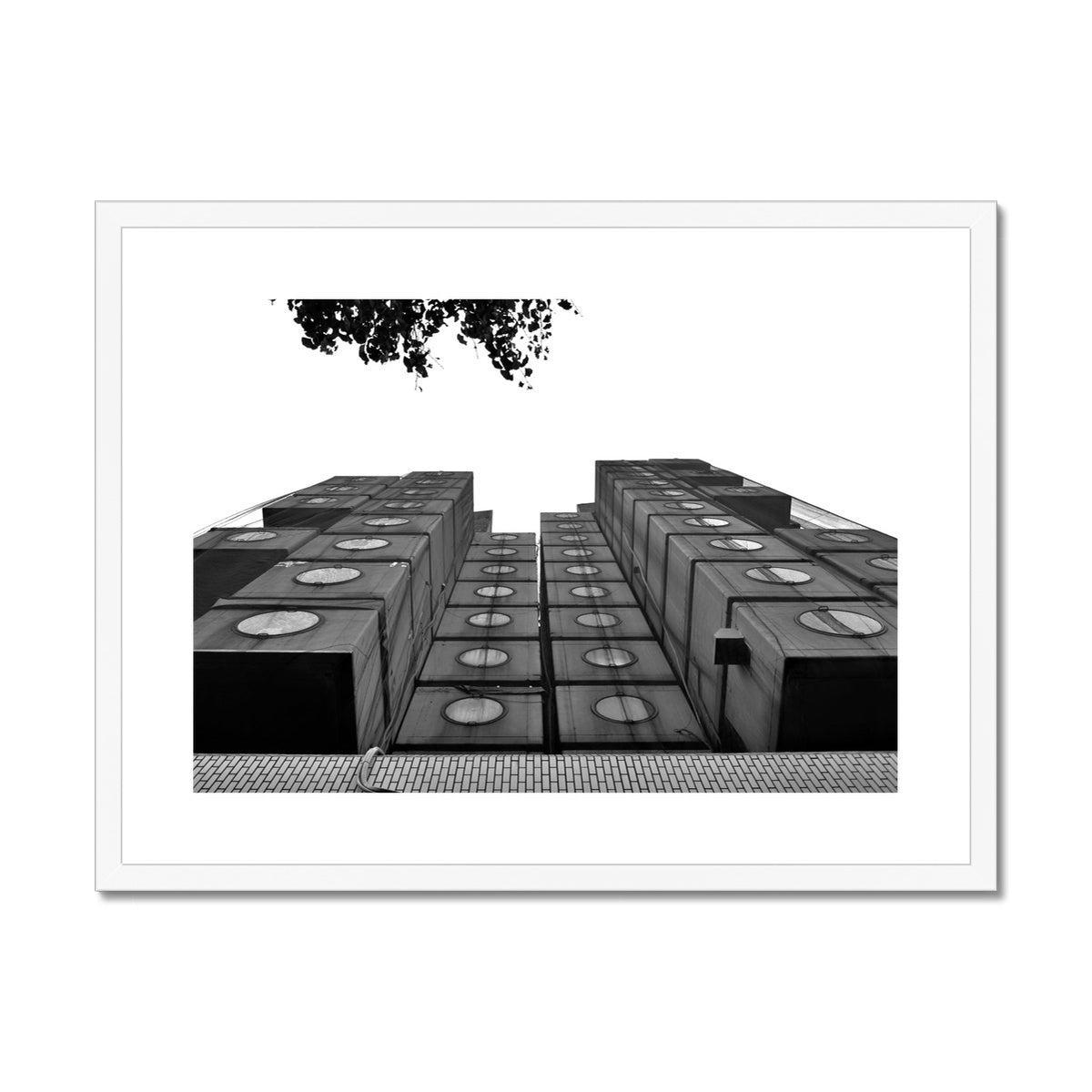 Architecture: Capsule Hotel Framed & Mounted Print