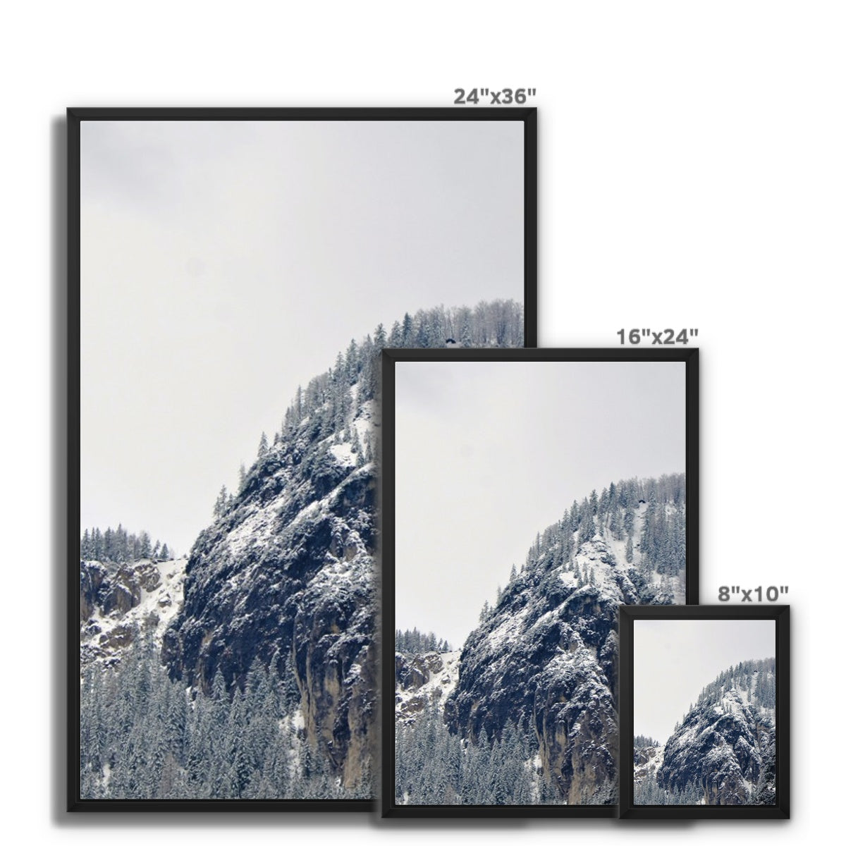 Mountain Landscape: Alps, Italy Framed Canvas