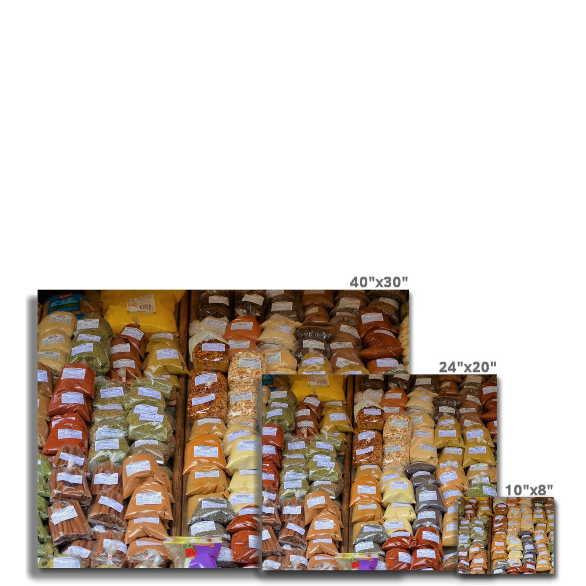 Food: Assortment of Spices Canvas