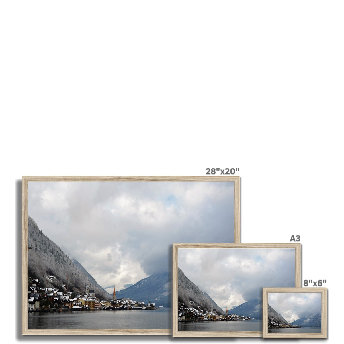 Landscape: Hallstadt, Austria Framed Print