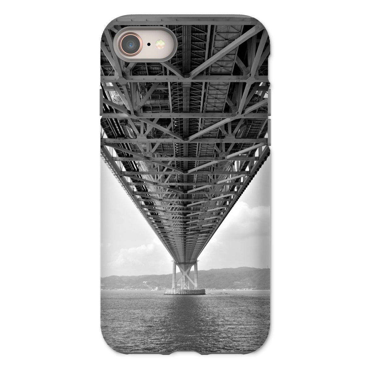 Engineering: Bridge Perspective, B&W Tough Phone Case