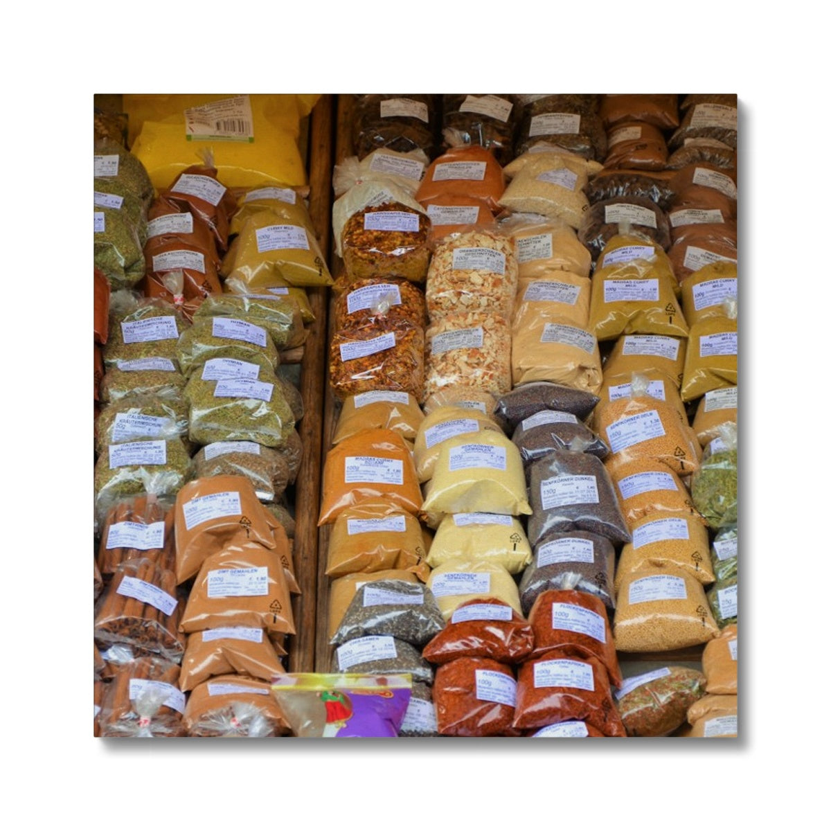 Food: Assortment of Spices Canvas