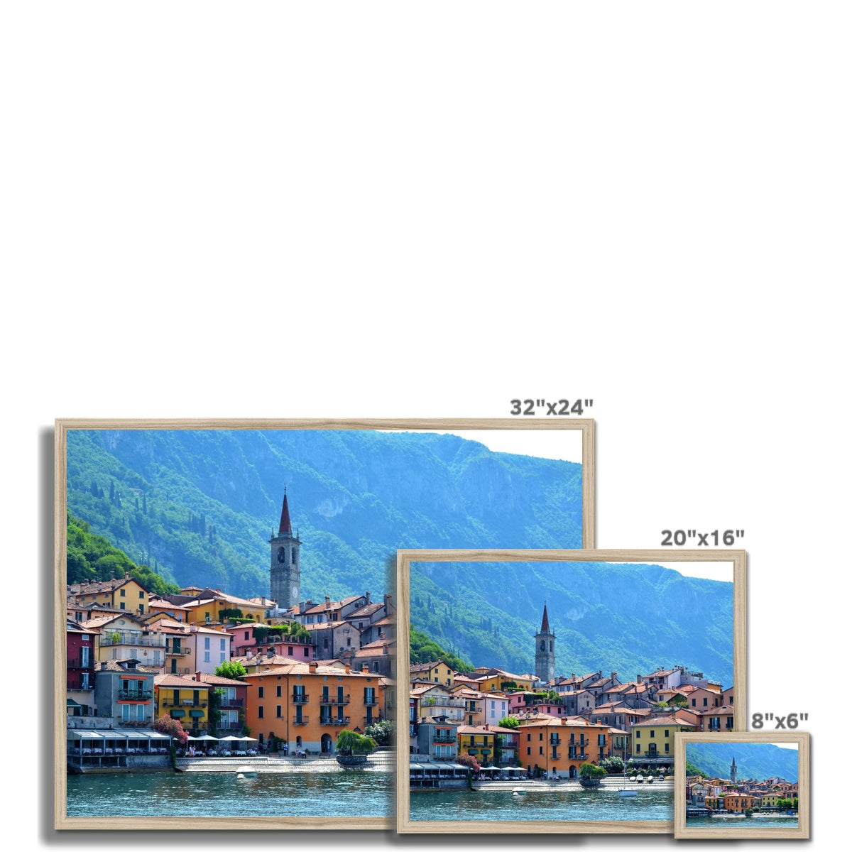 Streets: Lake Como, Italy Framed Print