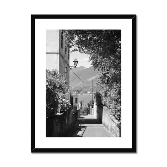 Streets: A Narrow Path Framed & Mounted Print