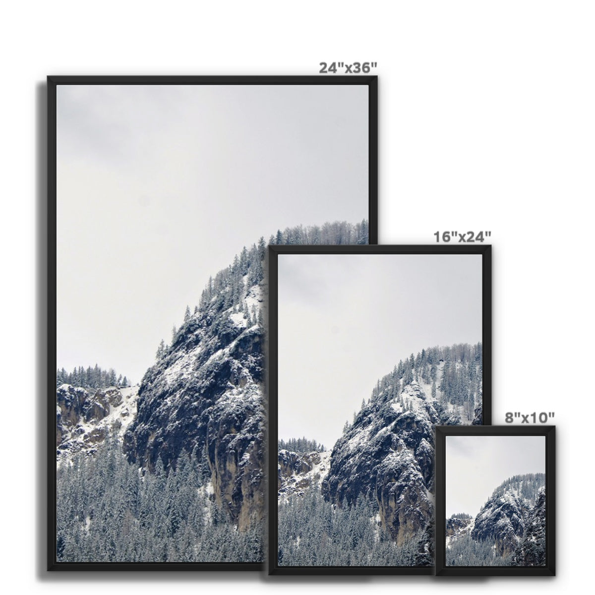 Mountain Landscape: Alps, Italy Framed Canvas