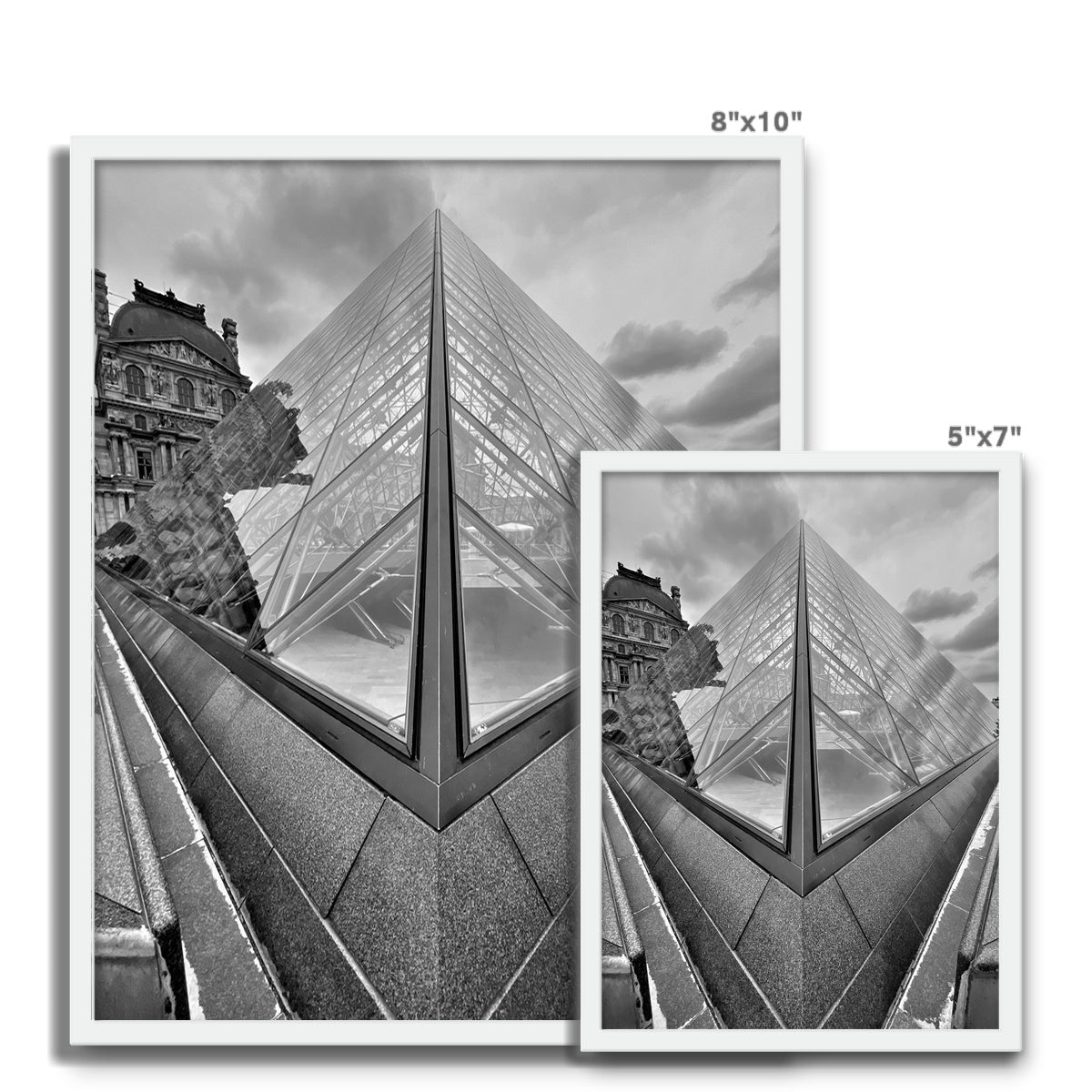 Architecture: Louvre, Paris, France Framed Photo Tile