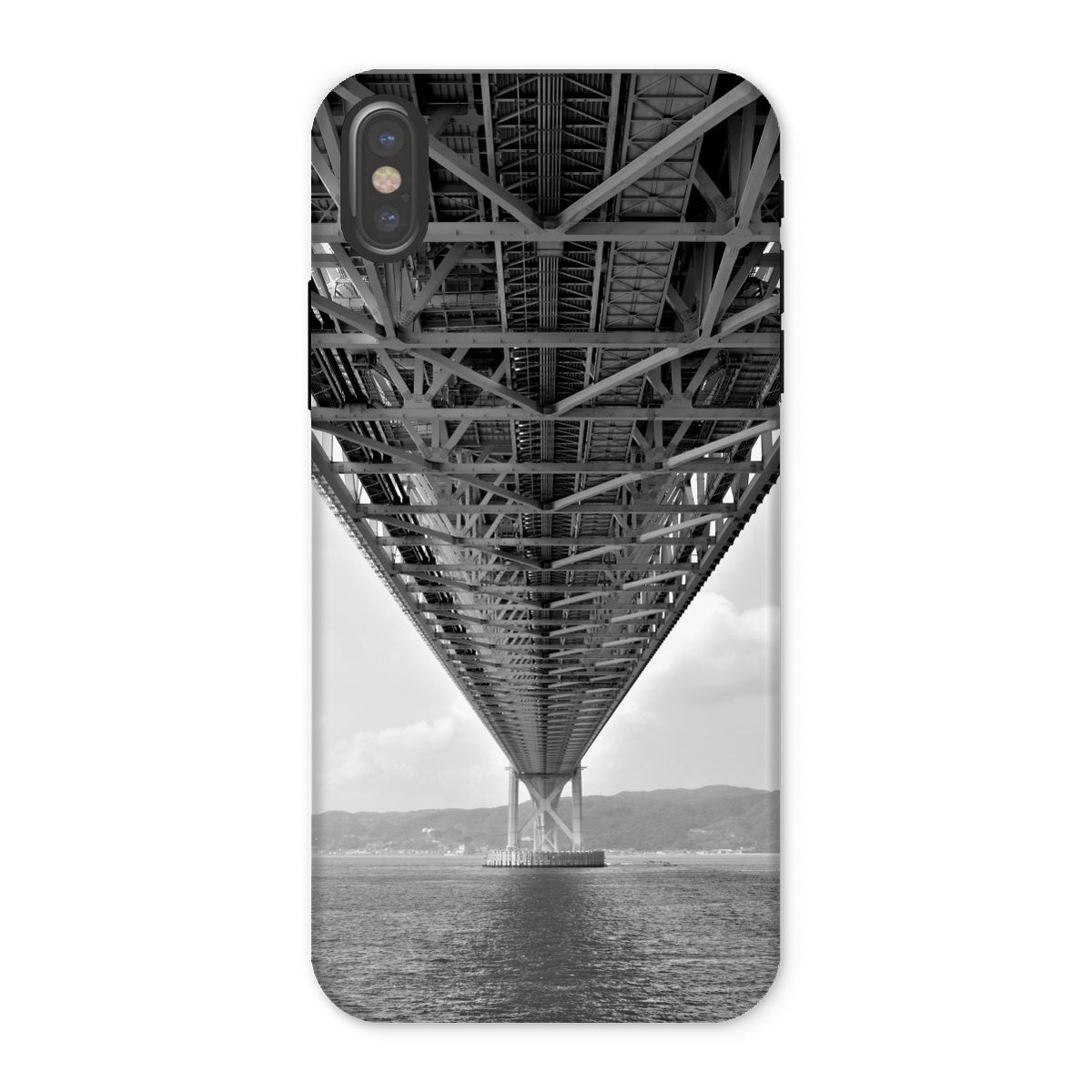 Engineering: Bridge Perspective, B&W Tough Phone Case