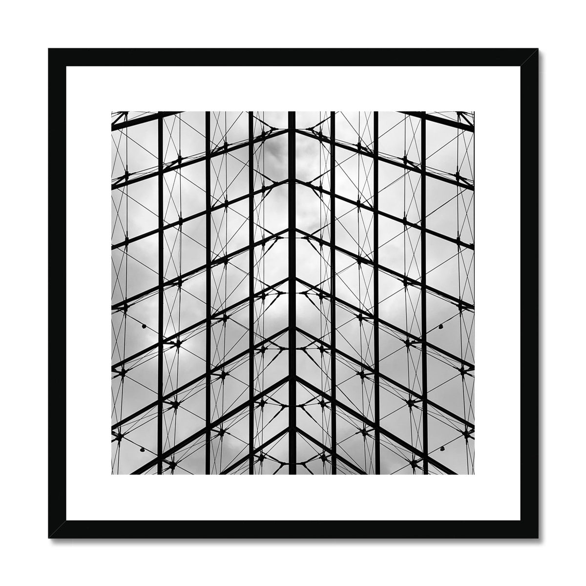 Architecture: The Louvre, Paris, France Framed & Mounted Print