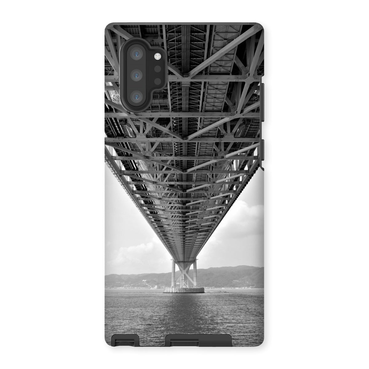 Engineering: Bridge Perspective, B&W Tough Phone Case