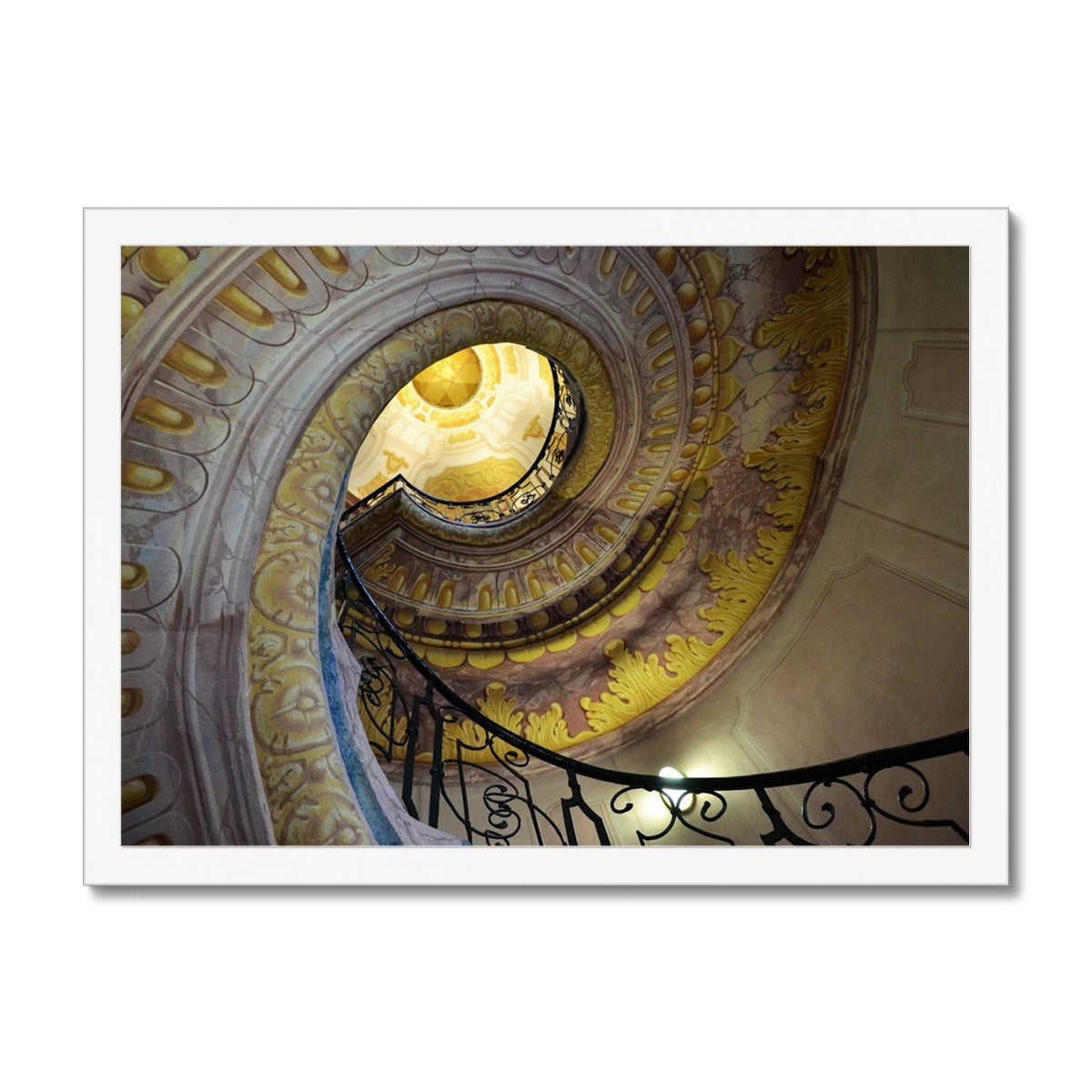 Architecture: Decorative Staircase Framed Print