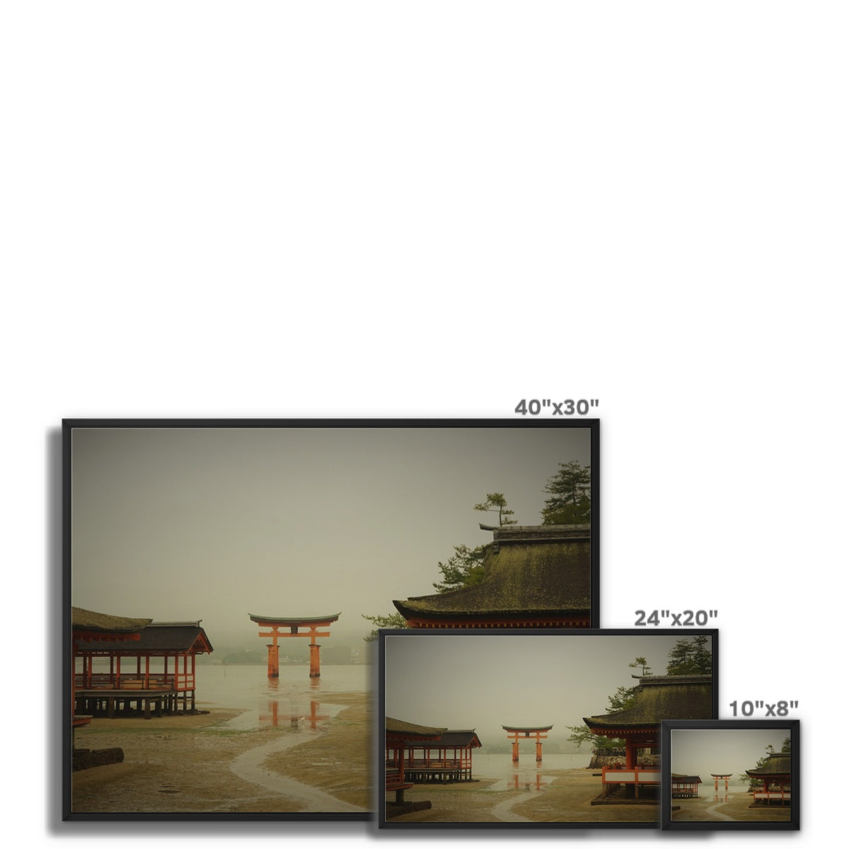 Landscape: Miyajima, Japan Framed Canvas