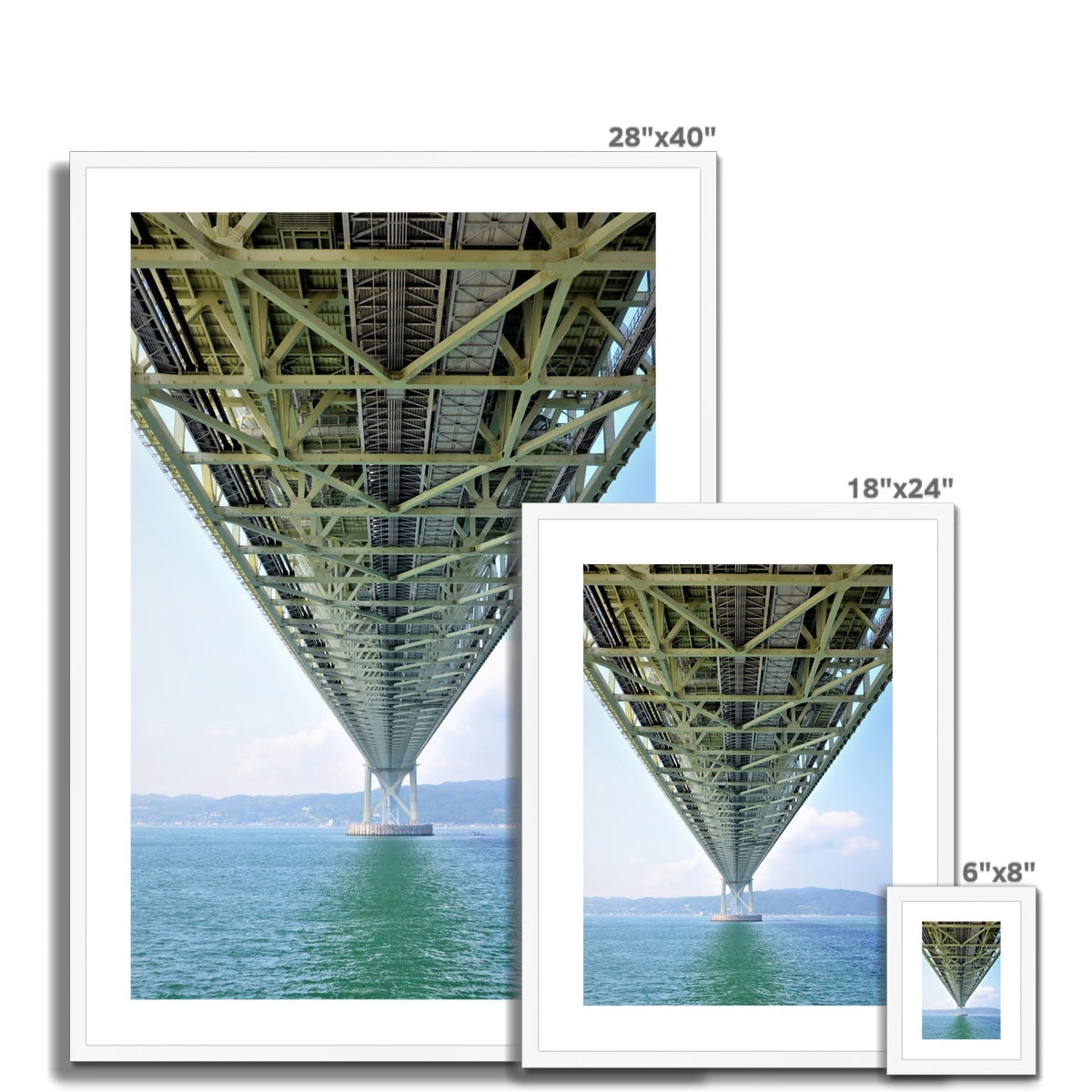 Engineering: Bridge Perspective Framed & Mounted Print