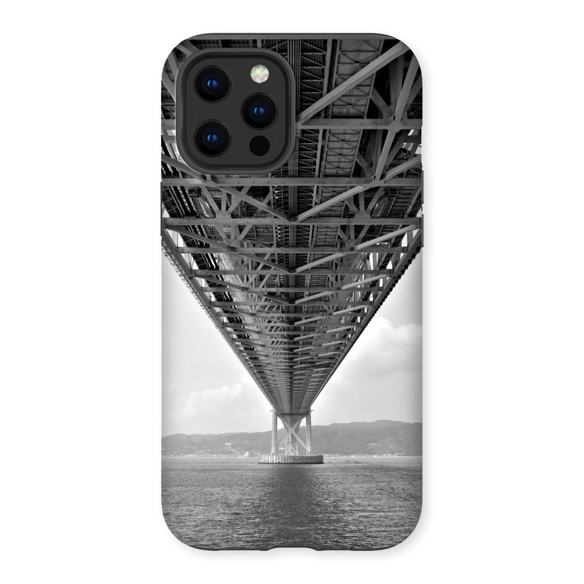 Engineering: Bridge Perspective, B&W Tough Phone Case