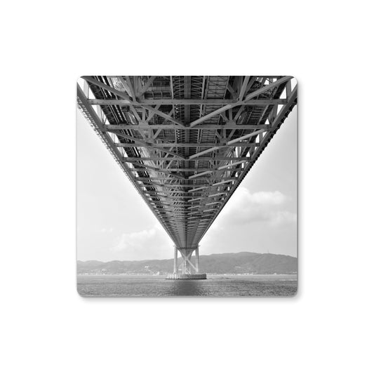 Engineering: Bridge Perspective, B&W Coaster