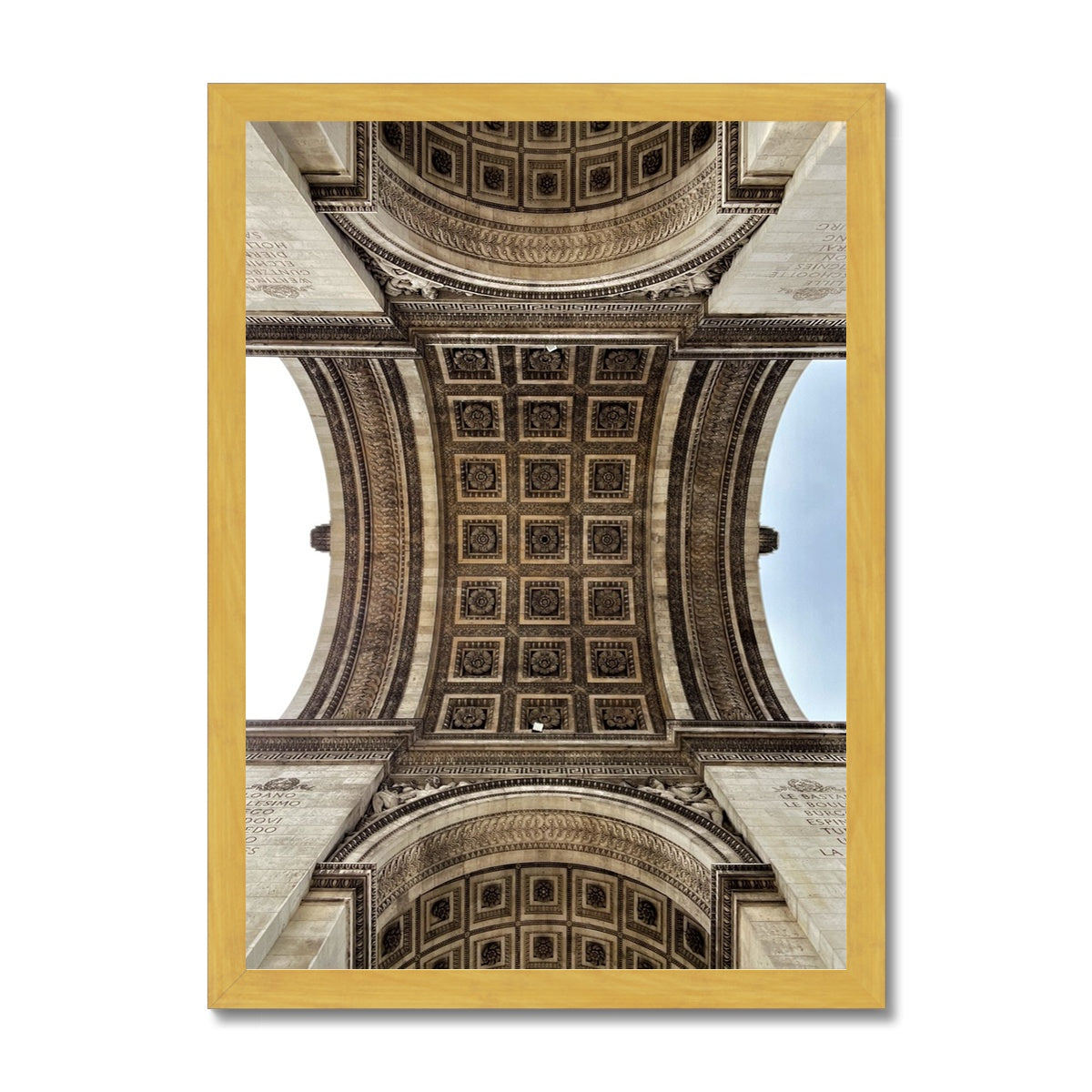 Architecture: Arc du Triomphe, Paris, France Antique Framed Print