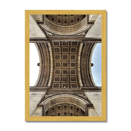 Architecture: Arc du Triomphe, Paris, France Antique Framed Print