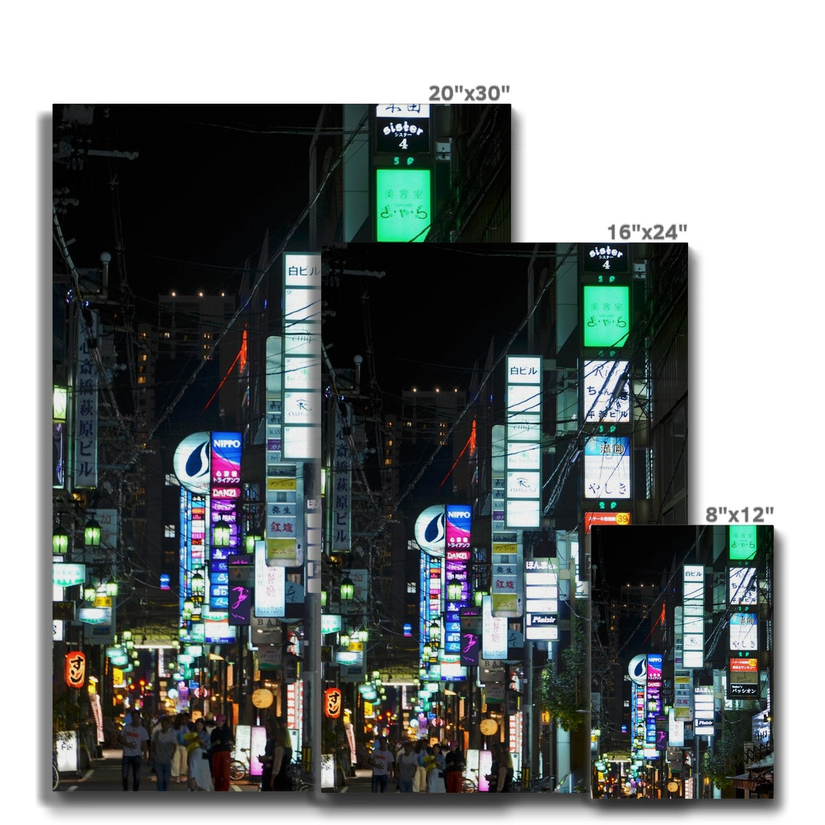 Streets: Neon Lights, Japan Eco Canvas