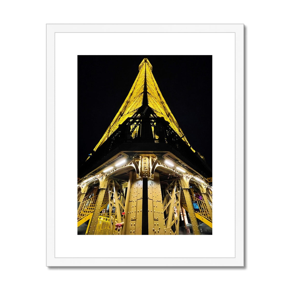 Architecture: Eiffel Tower, Paris, France Framed & Mounted Print