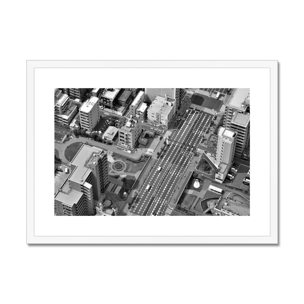 Tokyo Cityscape, Japan Framed & Mounted Print