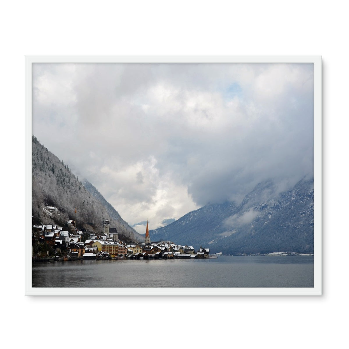 Landscape: Hallstadt, Austria Framed Photo Tile