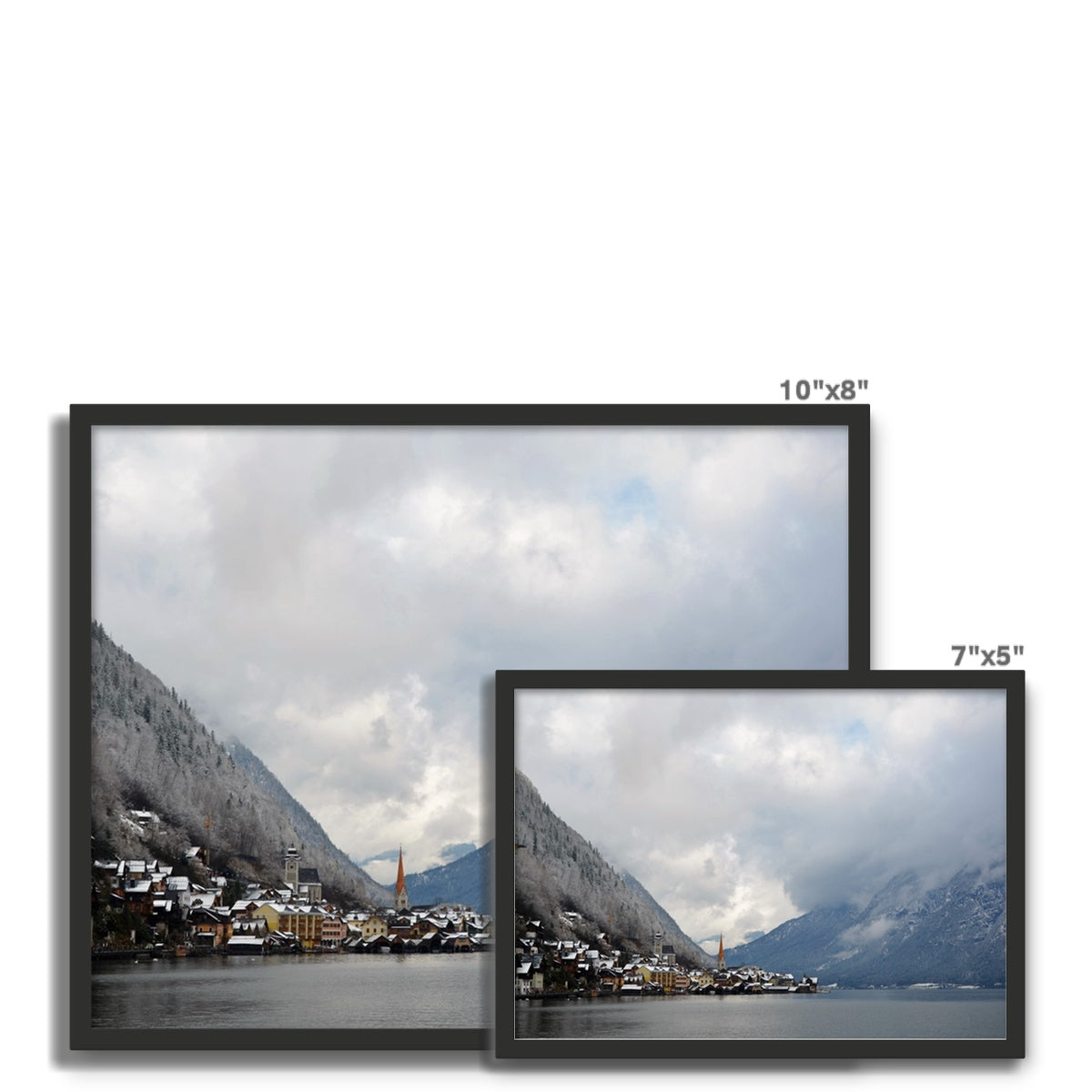 Landscape: Hallstadt, Austria Framed Photo Tile