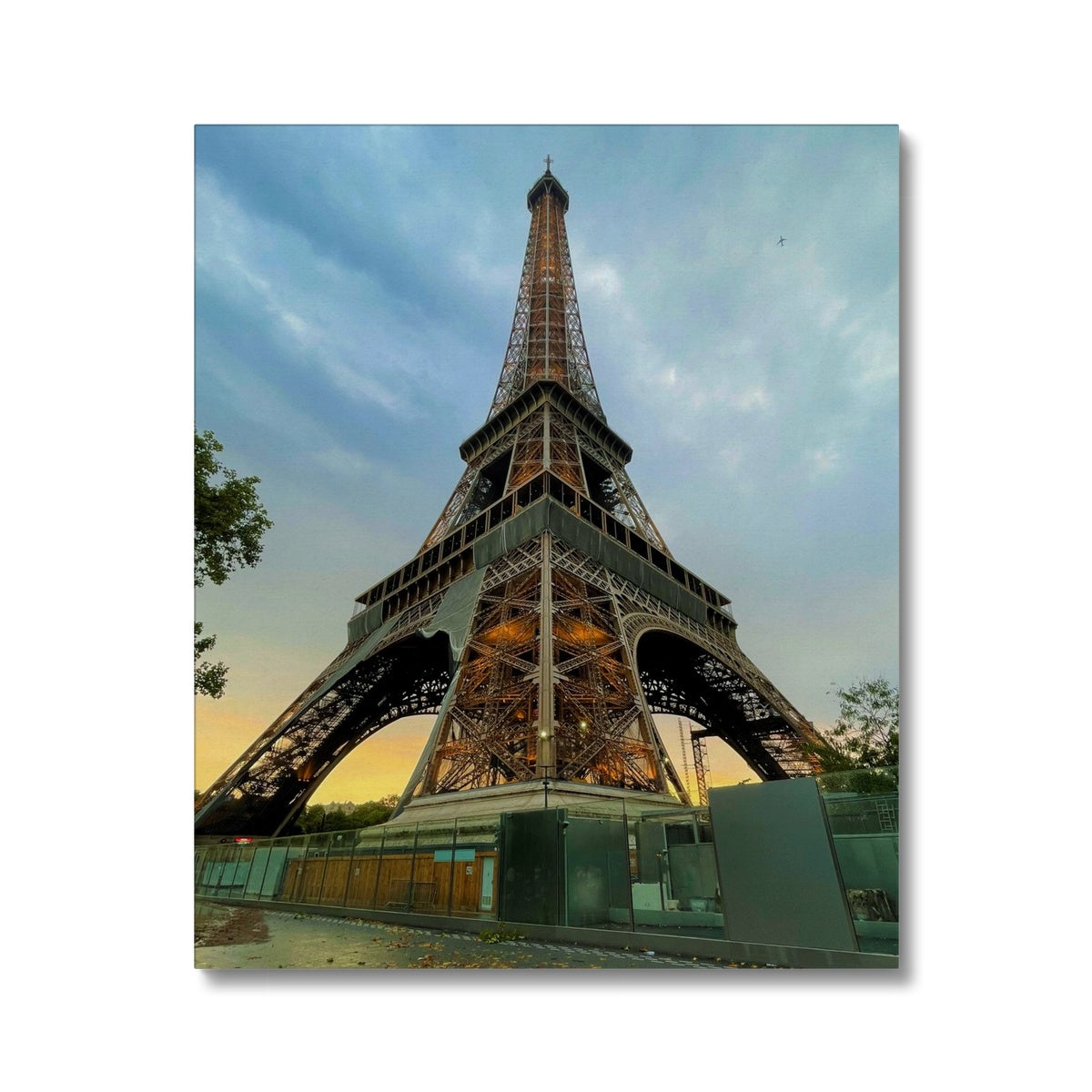 Architecture: Effiel Tower Evening, Paris, France Canvas