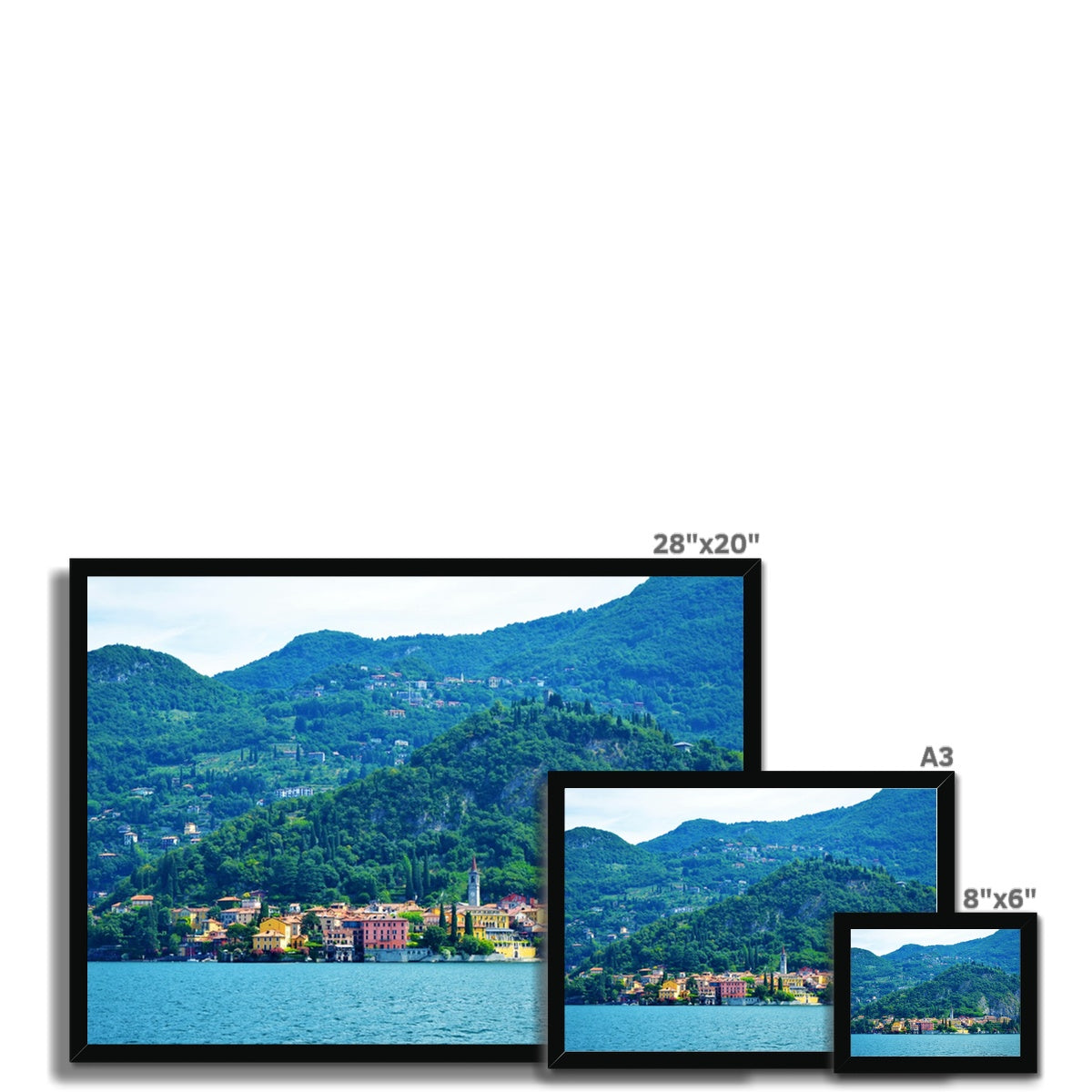 Landscape: Lake Como, Italy Framed Print