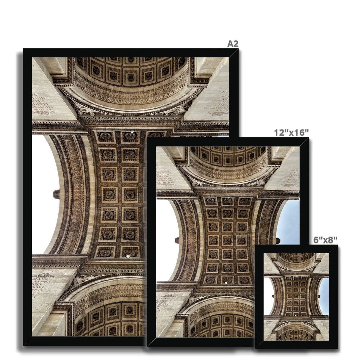 Architecture: Arc du Triomphe, Paris, France Framed Print