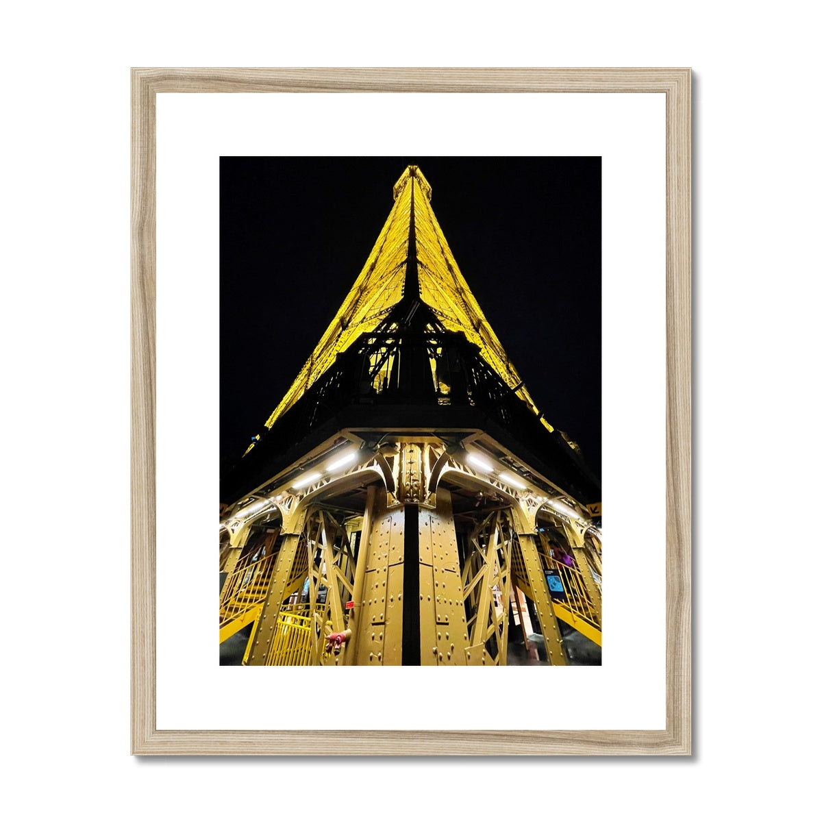 Architecture: Eiffel Tower, Paris, France Framed & Mounted Print