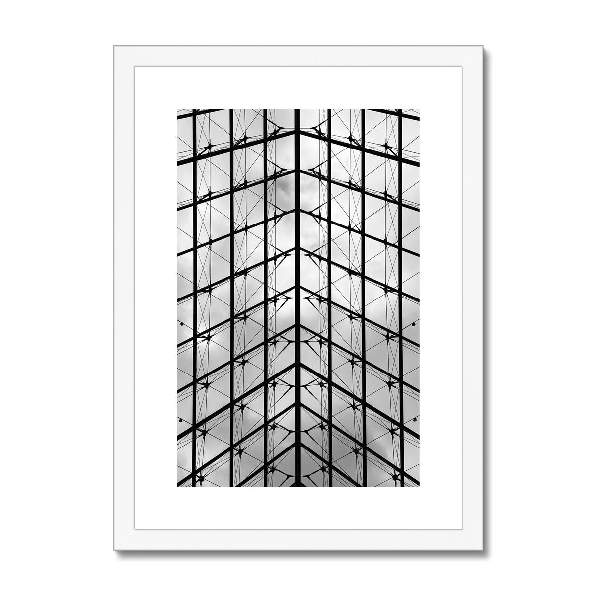 Architecture: The Louvre, Paris, France Framed & Mounted Print