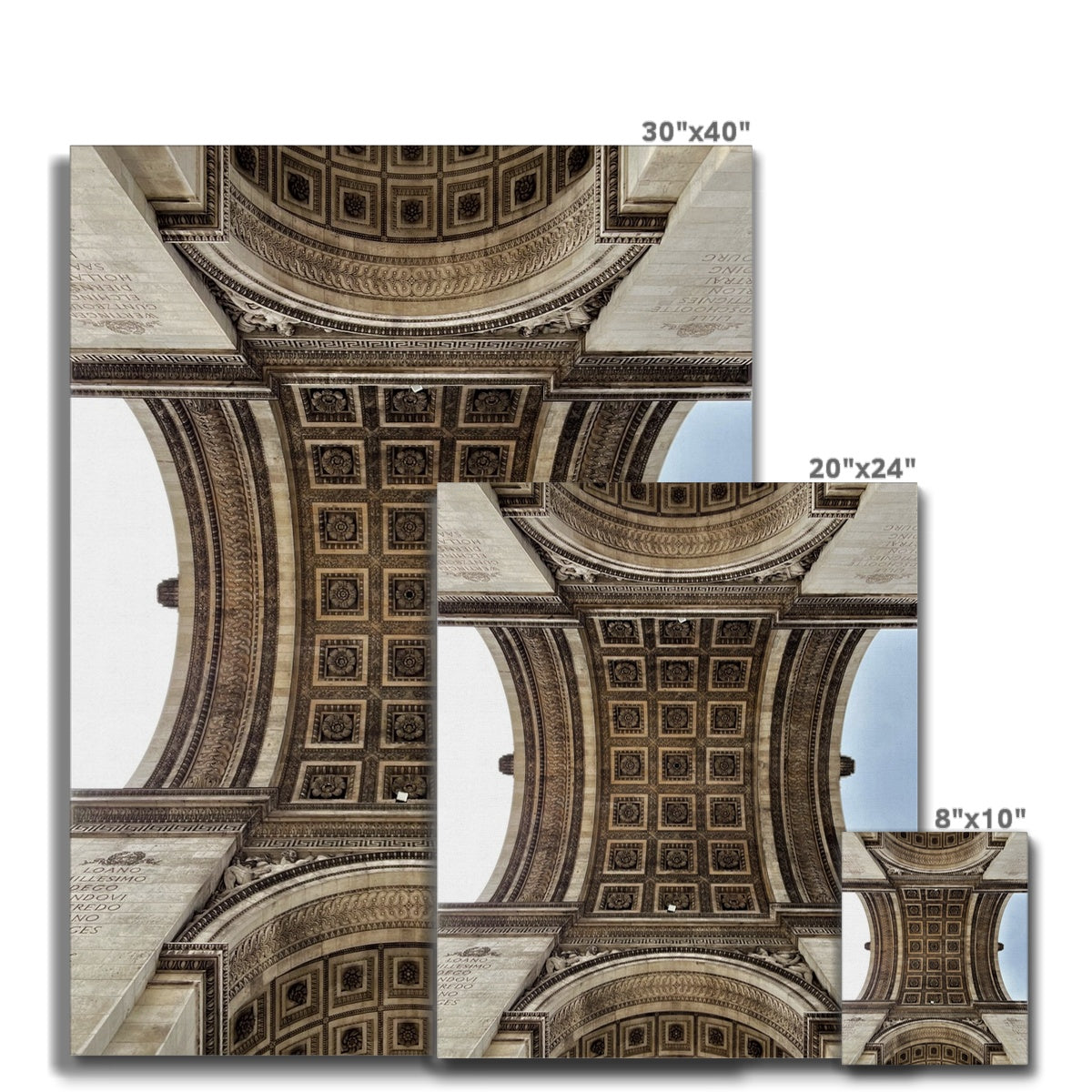 Architecture: Arc du Triomphe, Paris, France Canvas